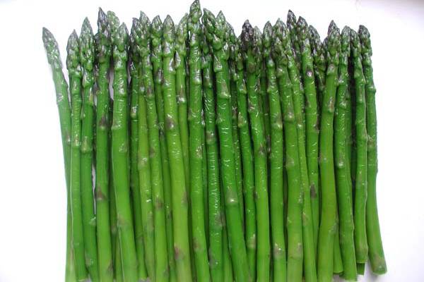 Frozen green asparagus is the confidence of the May. more valuable than gold.